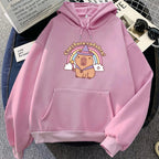 kawaiies-softtoys-plushies-kawaii-plush-Capybara-Cadabra Rainbow Magician Unisex Hoodie Apparel Pink XL 