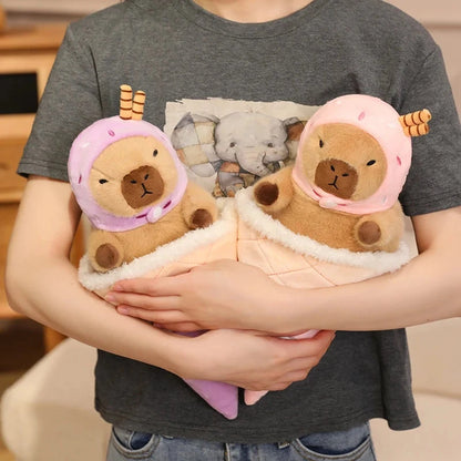 kawaiies-softtoys-plushies-kawaii-plush-Capybara Soft Ice Cream Waffle Plush Soft toy 