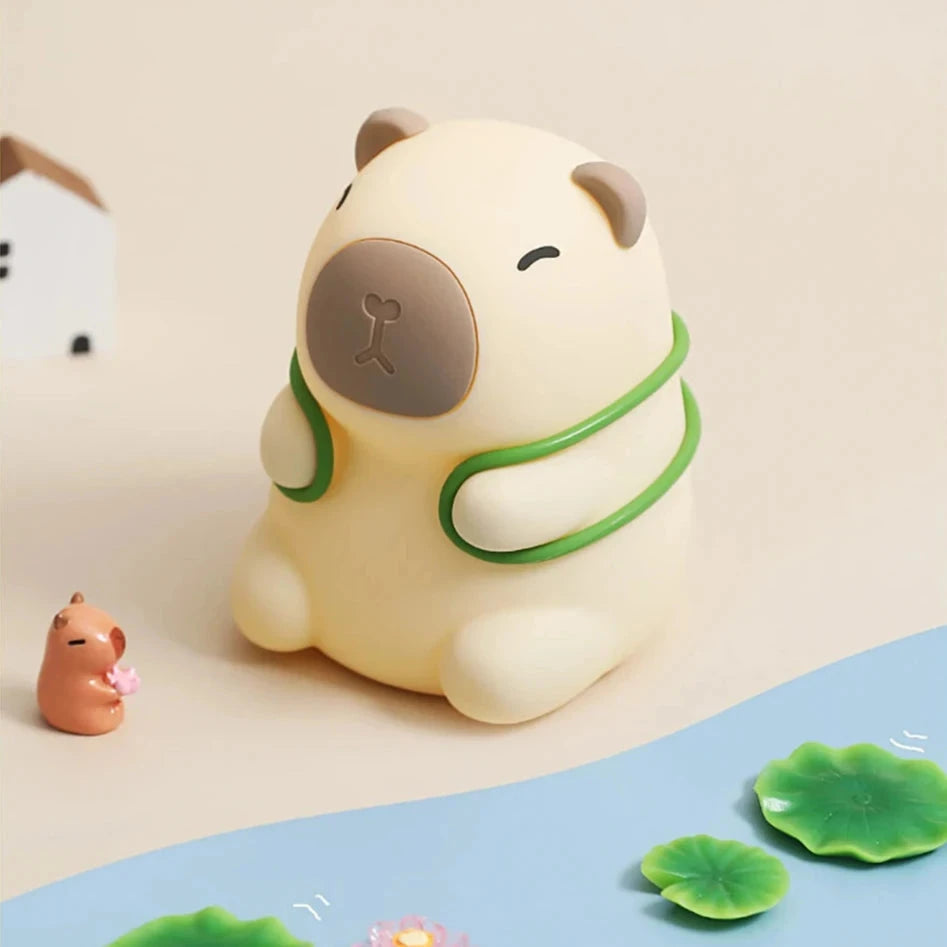 kawaiies-softtoys-plushies-kawaii-plush-Capybara Turtle Backpack LED Night Light Home Decor 