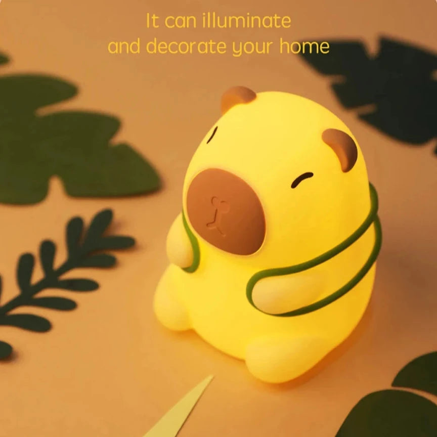 kawaiies-softtoys-plushies-kawaii-plush-Capybara Turtle Backpack LED Night Light Home Decor 