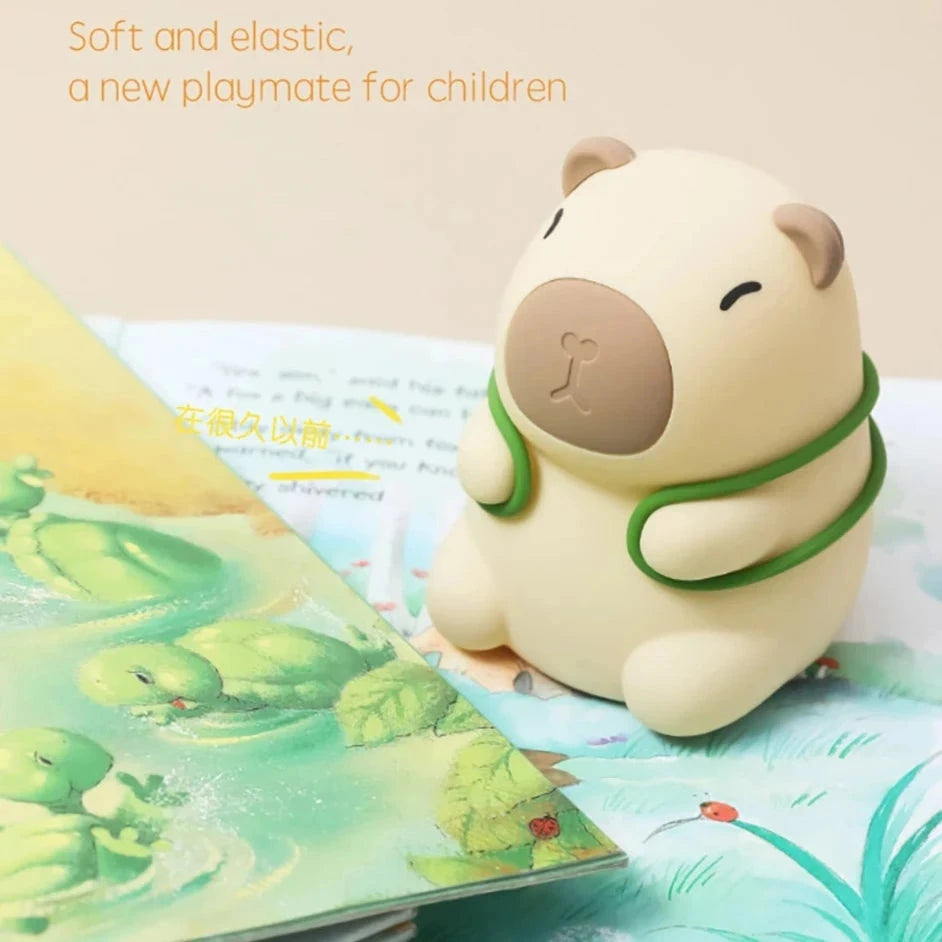 kawaiies-softtoys-plushies-kawaii-plush-Capybara Turtle Backpack LED Night Light Home Decor 