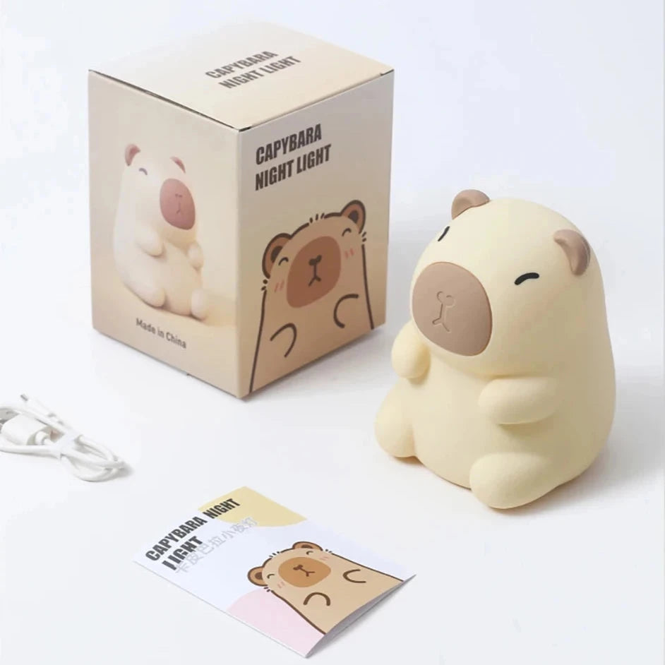 kawaiies-softtoys-plushies-kawaii-plush-Capybara Turtle Backpack LED Night Light Home Decor 