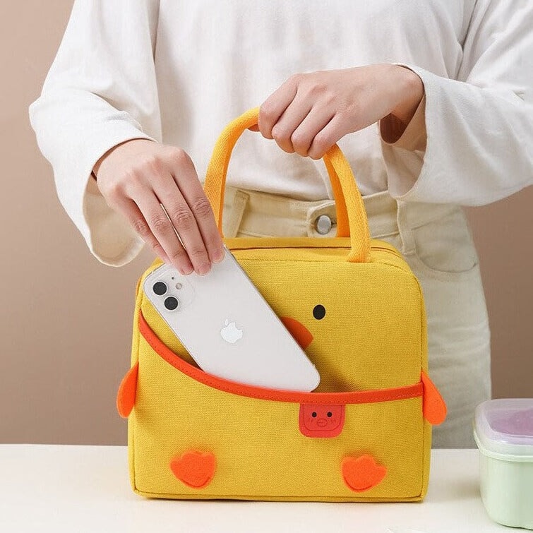 kawaiies-softtoys-plushies-kawaii-plush-Cartoon Animal Cat Dog Duck Lunch Bag | NEW Bag 