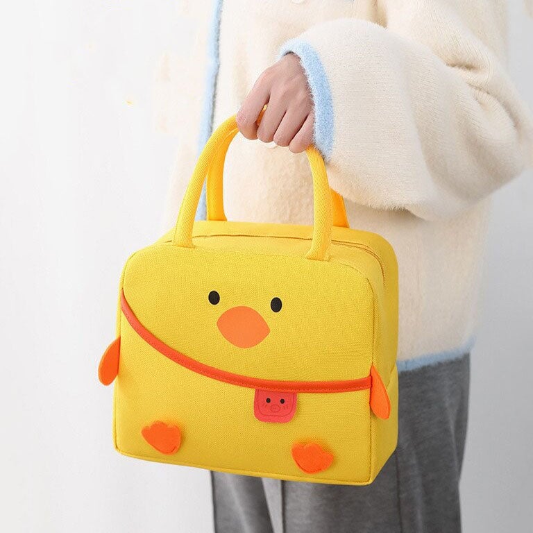 kawaiies-softtoys-plushies-kawaii-plush-Cartoon Animal Cat Dog Duck Lunch Bag | NEW Bag 