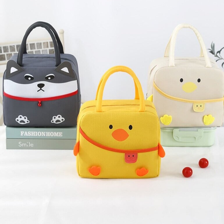 kawaiies-softtoys-plushies-kawaii-plush-Cartoon Animal Cat Dog Duck Lunch Bag | NEW Bag 