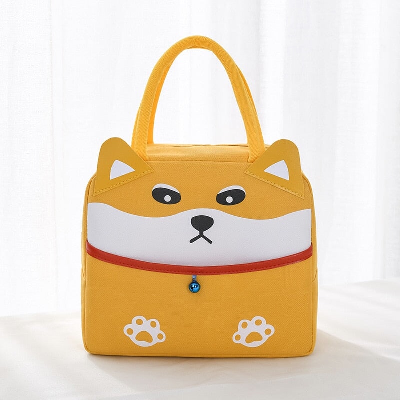 kawaiies-softtoys-plushies-kawaii-plush-Cartoon Animal Cat Dog Duck Lunch Bag | NEW Bag Dog Yellow 