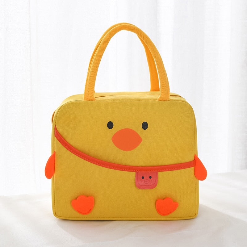 kawaiies-softtoys-plushies-kawaii-plush-Cartoon Animal Cat Dog Duck Lunch Bag | NEW Bag Duck Yellow 