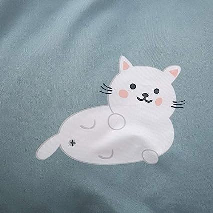 kawaiies-softtoys-plushies-kawaii-plush-Cartoon Cat Dog 120gsm Polyester Bedding Set Bedding Sets 