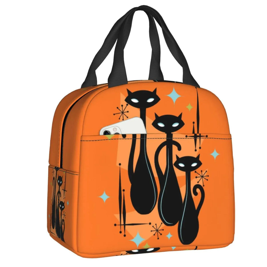 kawaiies-softtoys-plushies-kawaii-plush-Cat Illustration Halloween Themed Lunch Bags Bag Orange 