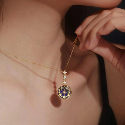 kawaiies-softtoys-plushies-kawaii-plush-Celestial Galaxy Gold Necklace Jewelry 