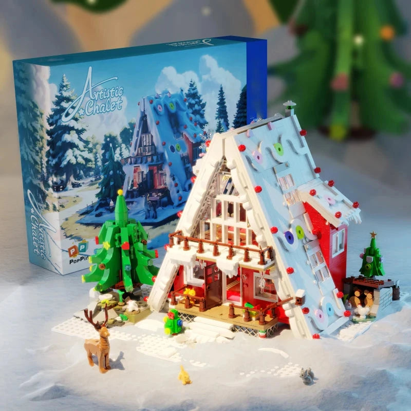 kawaiies-softtoys-plushies-kawaii-plush-Christmas Lapland Snow Cabin Building Set Build it Included 