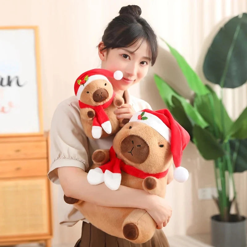 kawaiies-softtoys-plushies-kawaii-plush-Christmas New Year Baby Capybara Plushies Soft toy 