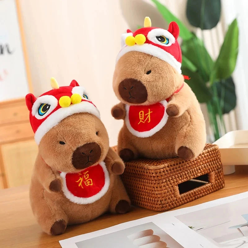 kawaiies-softtoys-plushies-kawaii-plush-Christmas New Year Baby Capybara Plushies Soft toy 
