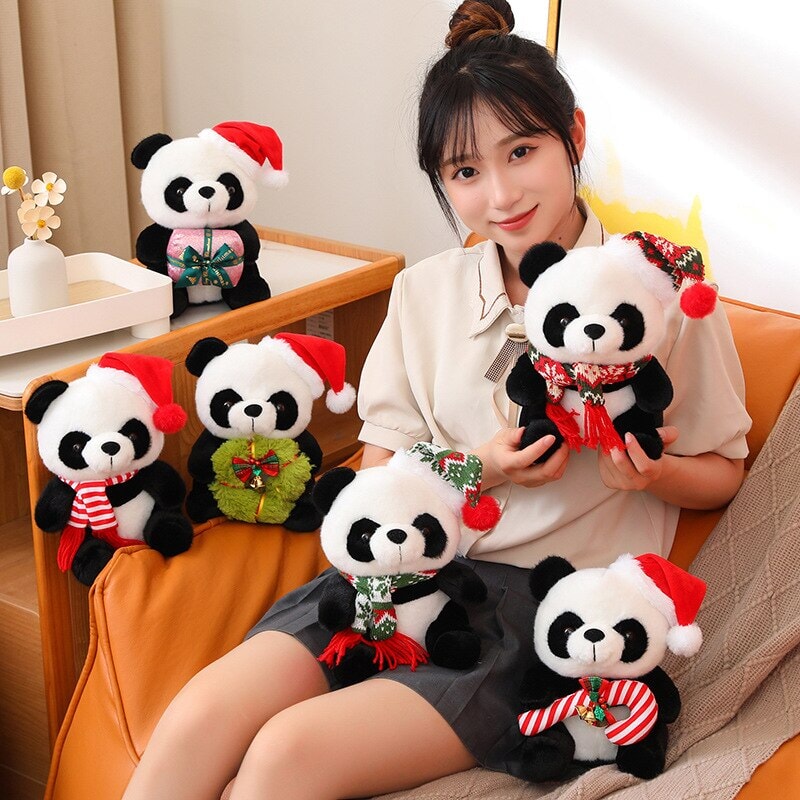 kawaiies-softtoys-plushies-kawaii-plush-Christmas Santa Panda Plushies Soft toy 