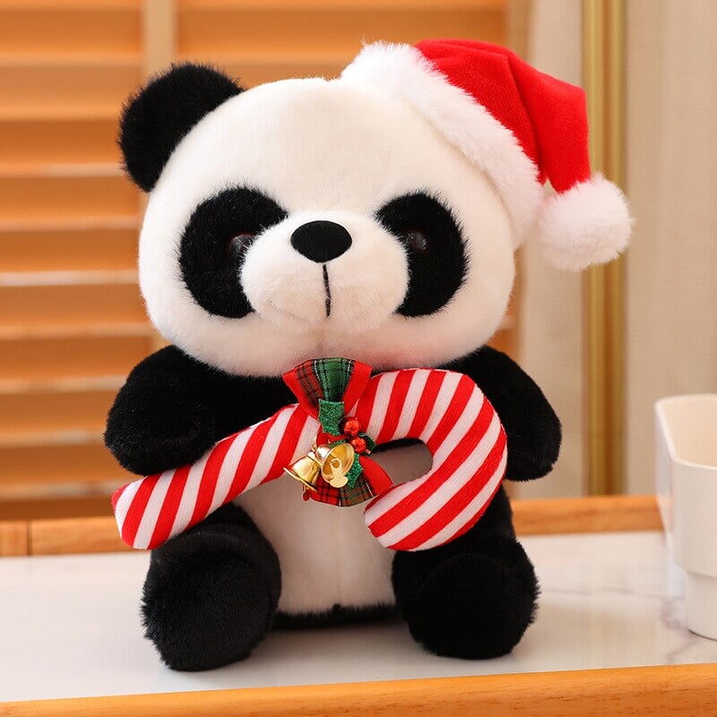 kawaiies-softtoys-plushies-kawaii-plush-Christmas Santa Panda Plushies Soft toy Candy Cane 