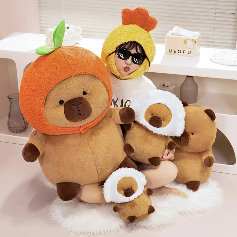 kawaiies-softtoys-plushies-kawaii-plush-Chubby Capybara Plushie With Hat Soft toy 