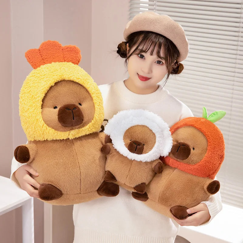 kawaiies-softtoys-plushies-kawaii-plush-Chubby Capybara Plushie With Hat Soft toy 