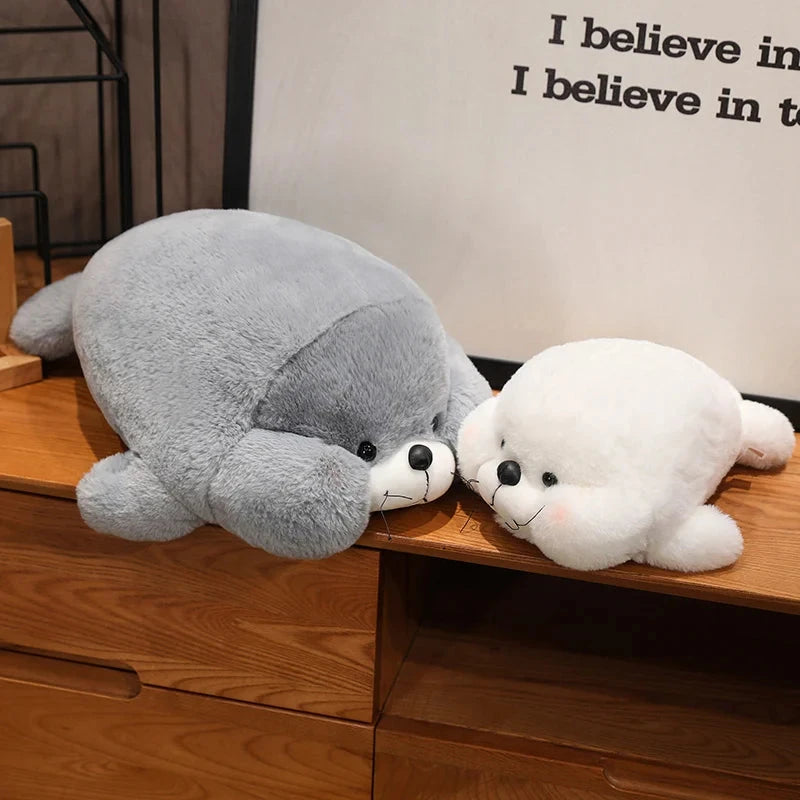 kawaiies-softtoys-plushies-kawaii-plush-Chubby Cheeks White Grey Seal Soft toy 