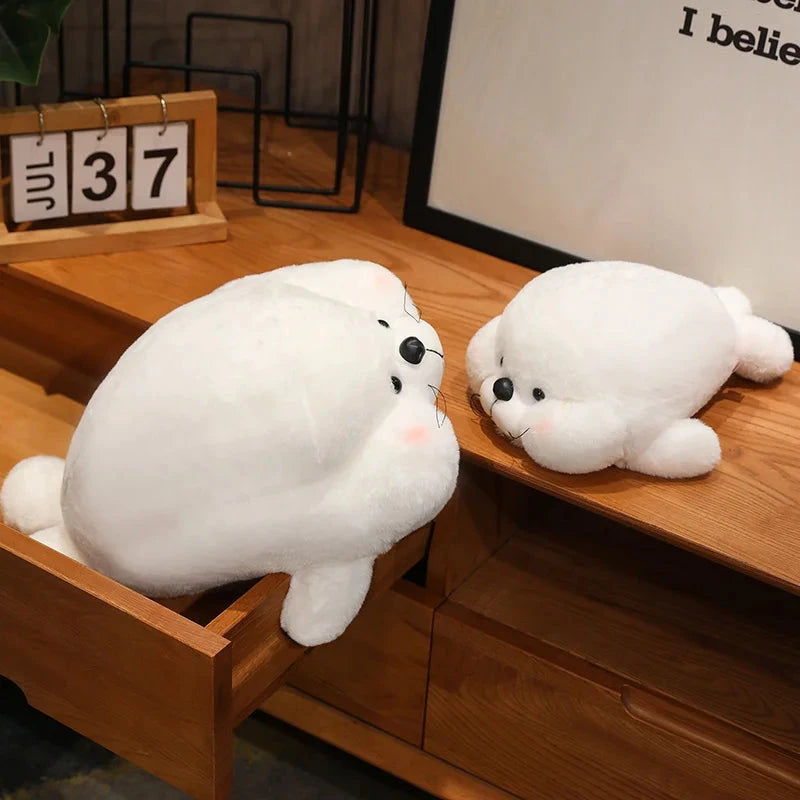 kawaiies-softtoys-plushies-kawaii-plush-Chubby Cheeks White Grey Seal Soft toy 