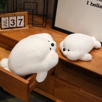 kawaiies-softtoys-plushies-kawaii-plush-Chubby Cheeks White Grey Seal Soft toy 