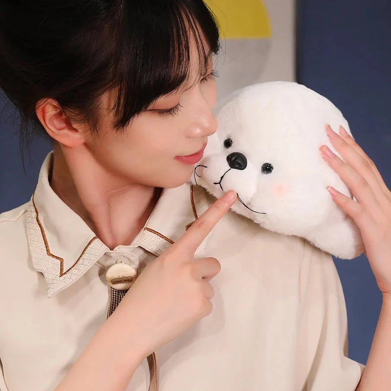 kawaiies-softtoys-plushies-kawaii-plush-Chubby Cheeks White Grey Seal Soft toy 