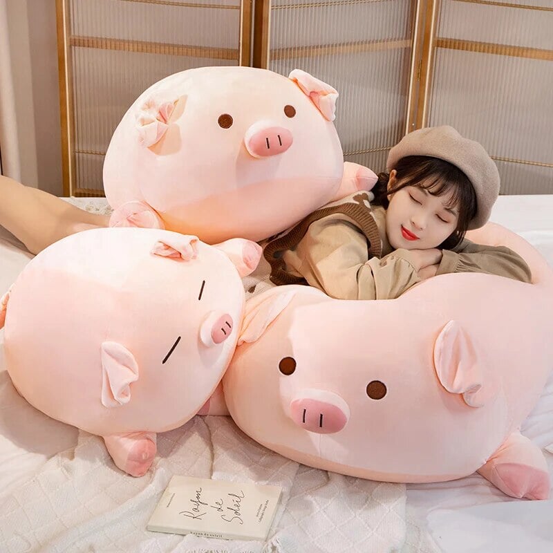 kawaiies-softtoys-plushies-kawaii-plush-Chubby Chonky Pink Piggy Plushies | NEW Soft toy 