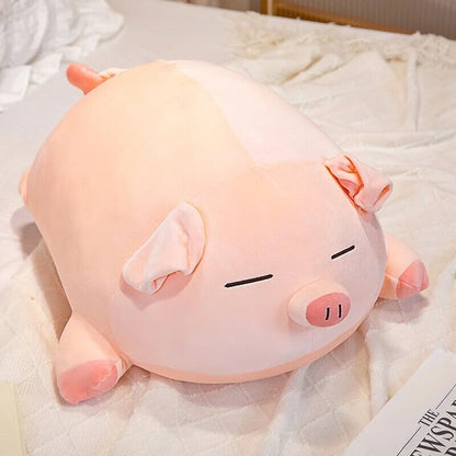 kawaiies-softtoys-plushies-kawaii-plush-Chubby Chonky Pink Piggy Plushies | NEW Soft toy Sleeping 14in / 35cm 