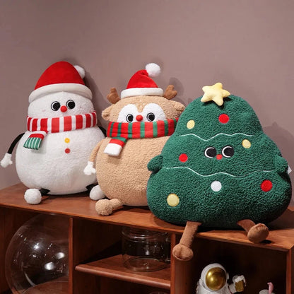 kawaiies-softtoys-plushies-kawaii-plush-Chubby Christmas Tree Reindeer Santa Snowman Plushies Soft toy 