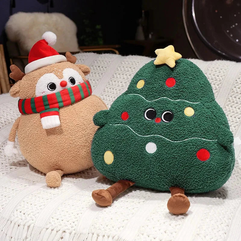 kawaiies-softtoys-plushies-kawaii-plush-Chubby Christmas Tree Reindeer Santa Snowman Plushies Soft toy 