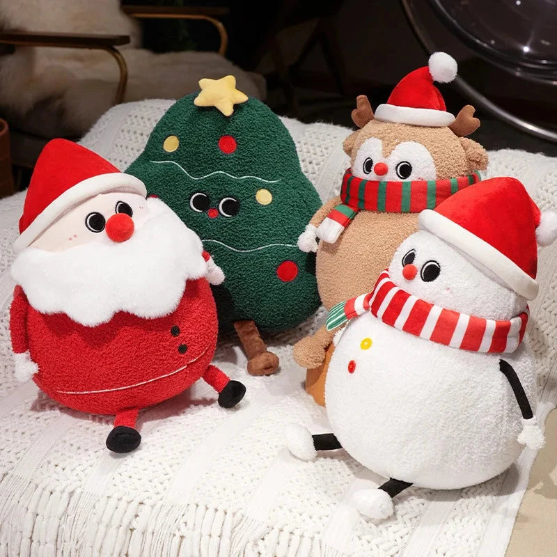 kawaiies-softtoys-plushies-kawaii-plush-Chubby Christmas Tree Reindeer Santa Snowman Plushies Soft toy 