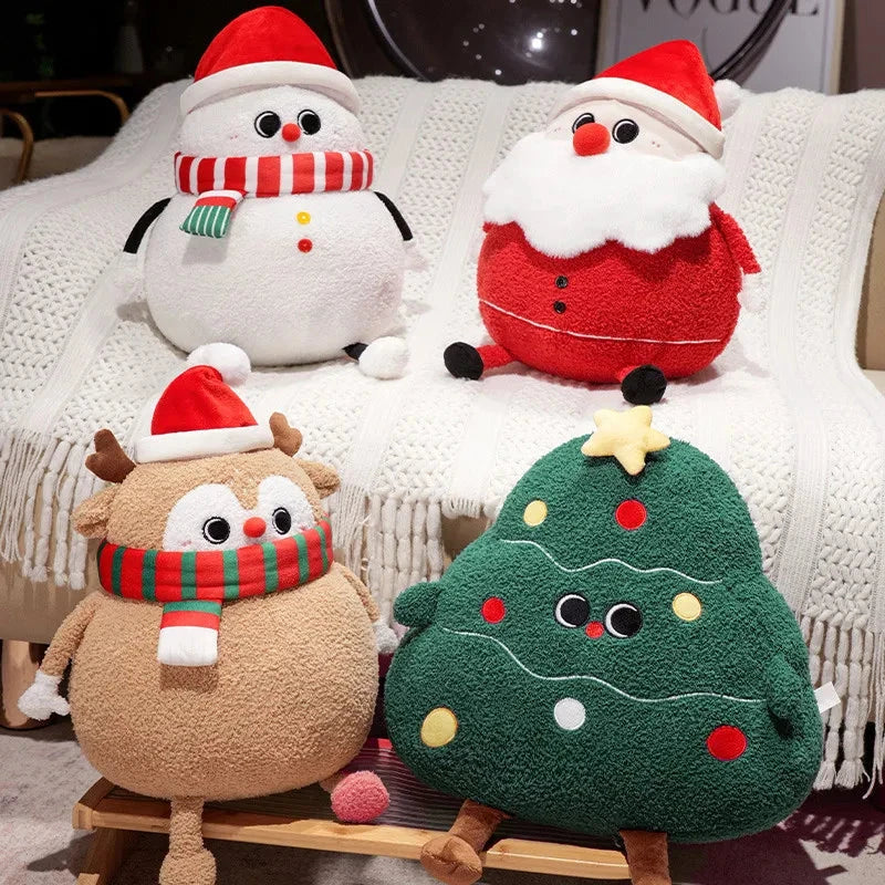kawaiies-softtoys-plushies-kawaii-plush-Chubby Christmas Tree Reindeer Santa Snowman Plushies Soft toy 