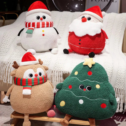 kawaiies-softtoys-plushies-kawaii-plush-Chubby Christmas Tree Reindeer Santa Snowman Plushies Soft toy 
