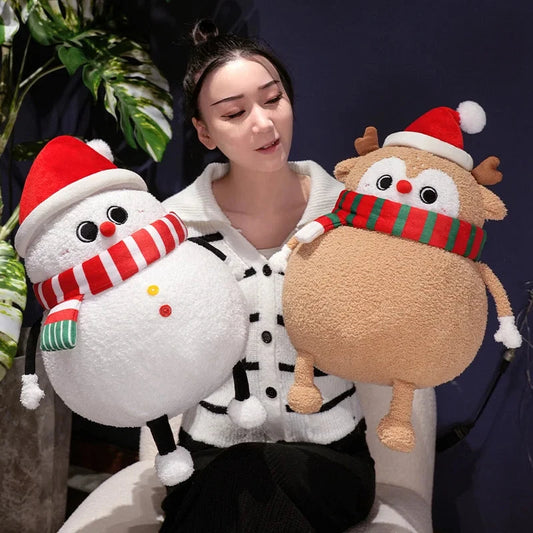 kawaiies-softtoys-plushies-kawaii-plush-Chubby Christmas Tree Reindeer Santa Snowman Plushies Soft toy 