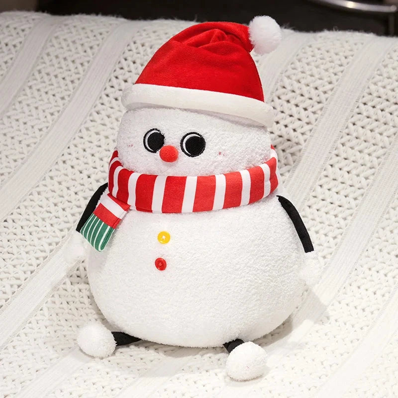 kawaiies-softtoys-plushies-kawaii-plush-Chubby Christmas Tree Reindeer Santa Snowman Plushies Soft toy Snowman 