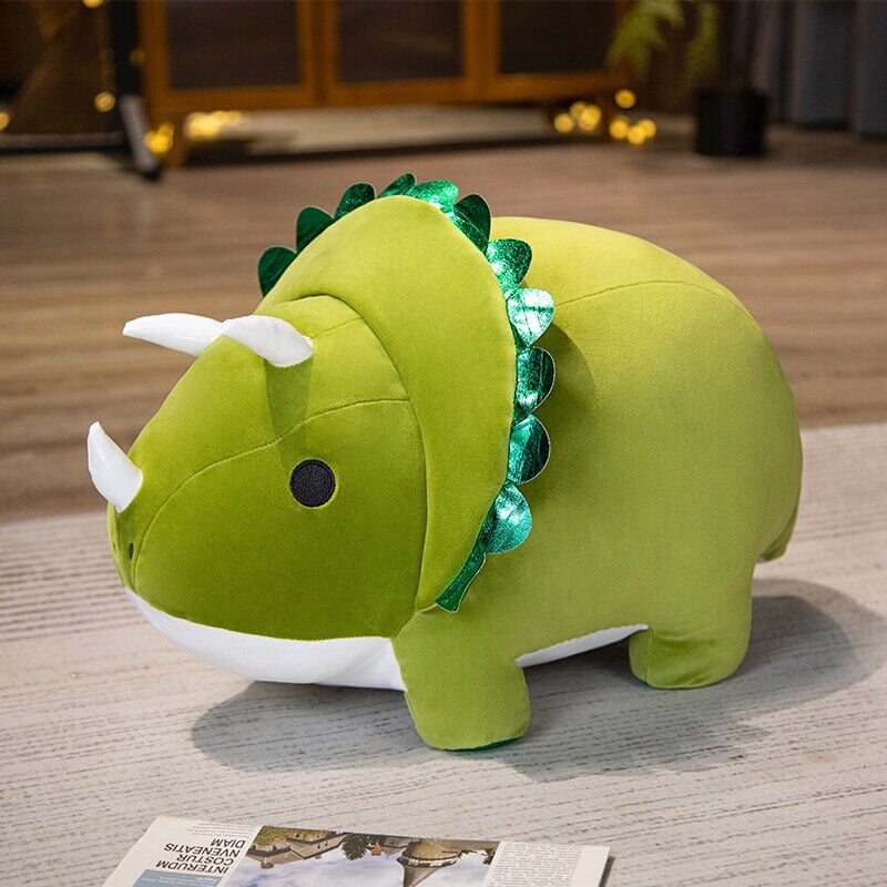 kawaiies-softtoys-plushies-kawaii-plush-Chunky Kawaii Dinosaur Triceratops Stegosaurus Plushies | NEW Soft toy Triceratops 12in / 30cm 
