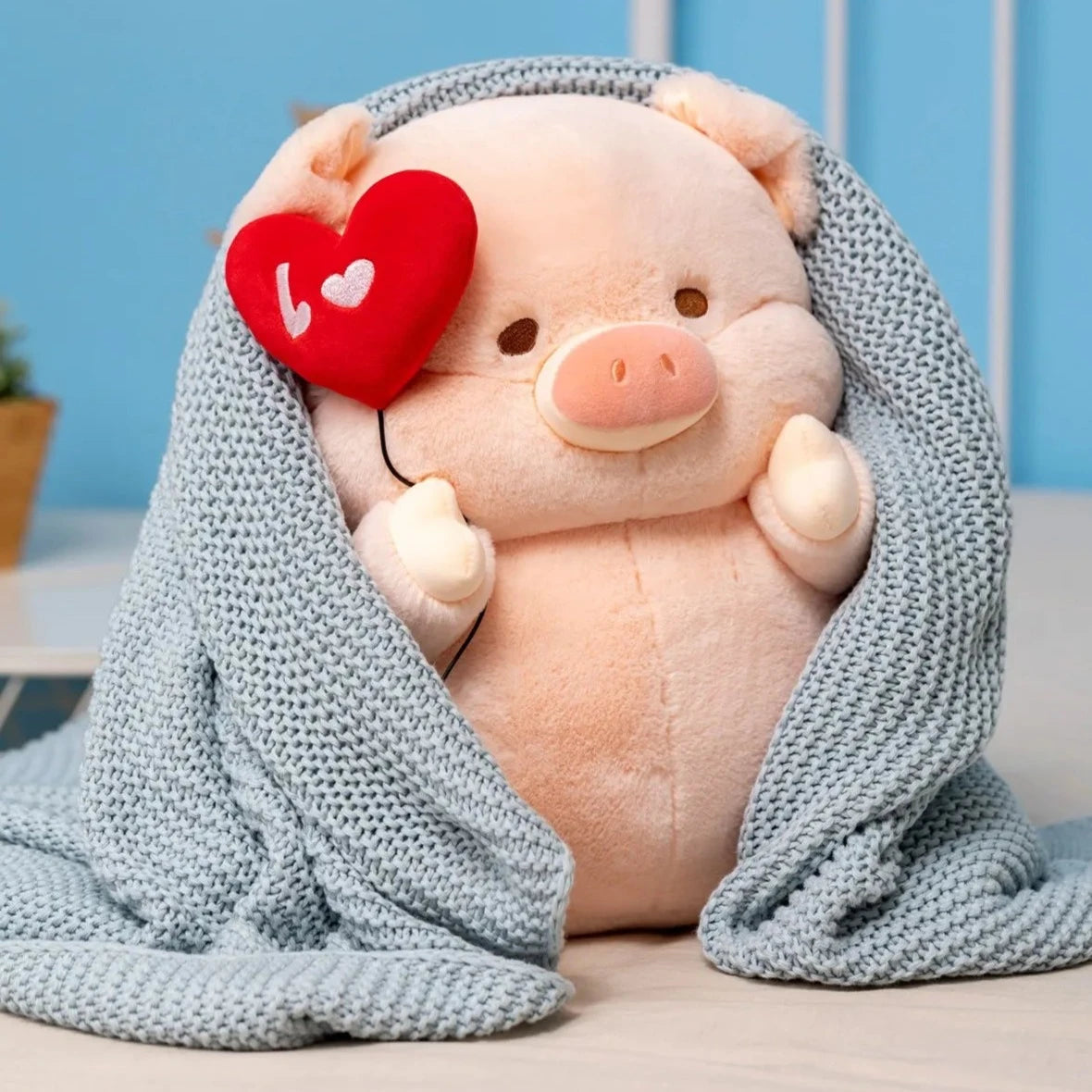 kawaiies-softtoys-plushies-kawaii-plush-Chunky Love Heart Piggy Plushie Soft toy 