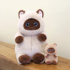 kawaiies-softtoys-plushies-kawaii-plush-Churu, Boba & Mocca The Snuggly Cat Plush Squad Soft toy Mocca (Brown) 40cm (Plush) 