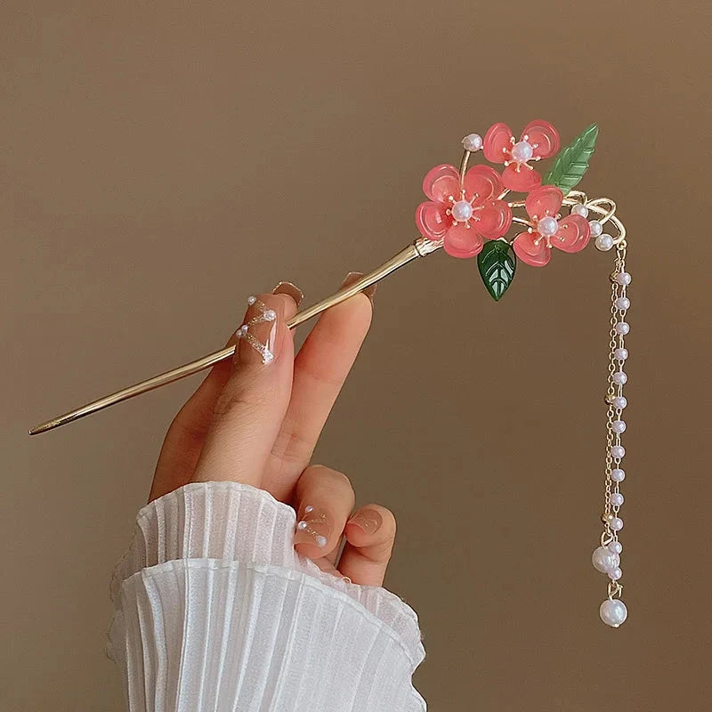 kawaiies-softtoys-plushies-kawaii-plush-Classic Orchid Blossom Chinese Style Hair Pin Pink Orchid 