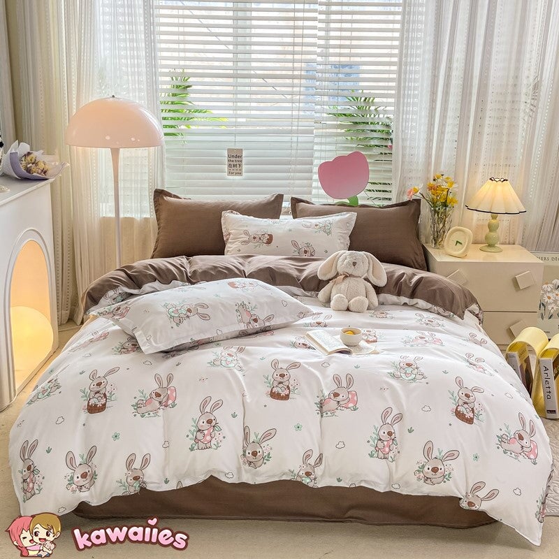 kawaiies-softtoys-plushies-kawaii-plush-Classic Rabbit Bedding Set Bedding Sets 