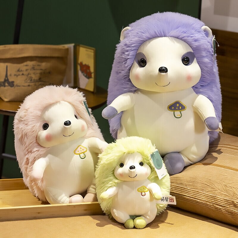 kawaiies-softtoys-plushies-kawaii-plush-Colorful Sitting Hedgehog Family Plushies | NEW Soft toy 