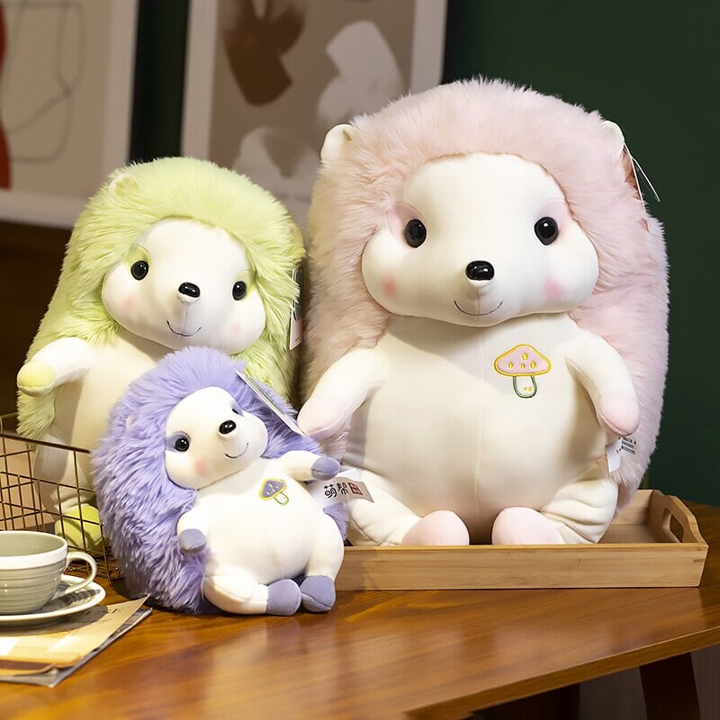 kawaiies-softtoys-plushies-kawaii-plush-Colorful Sitting Hedgehog Family Plushies | NEW Soft toy 