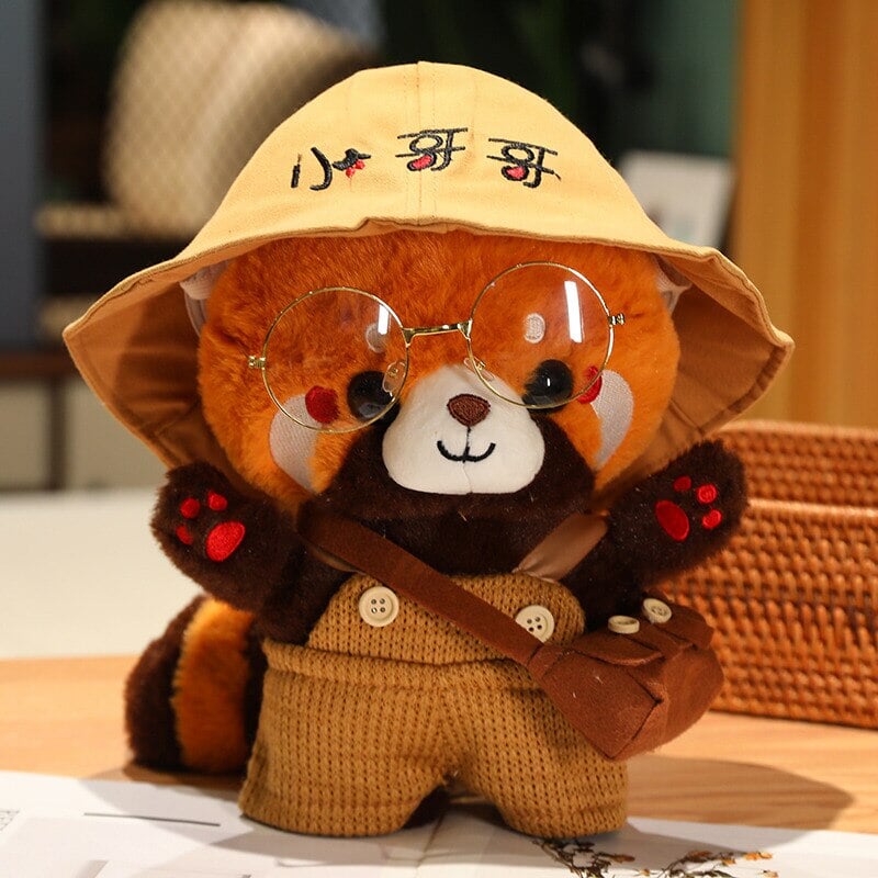 kawaiies-softtoys-plushies-kawaii-plush-Cosplay Chai the Red Panda Plushie | NEW Soft toy Big Bro Hat 