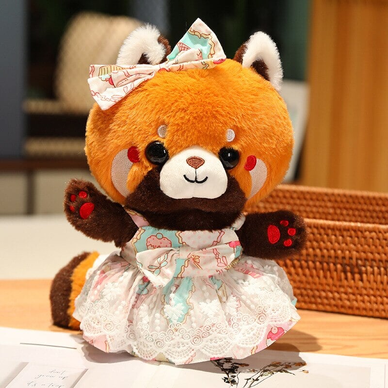 kawaiies-softtoys-plushies-kawaii-plush-Cosplay Chai the Red Panda Plushie | NEW Soft toy Cupcake Dress 