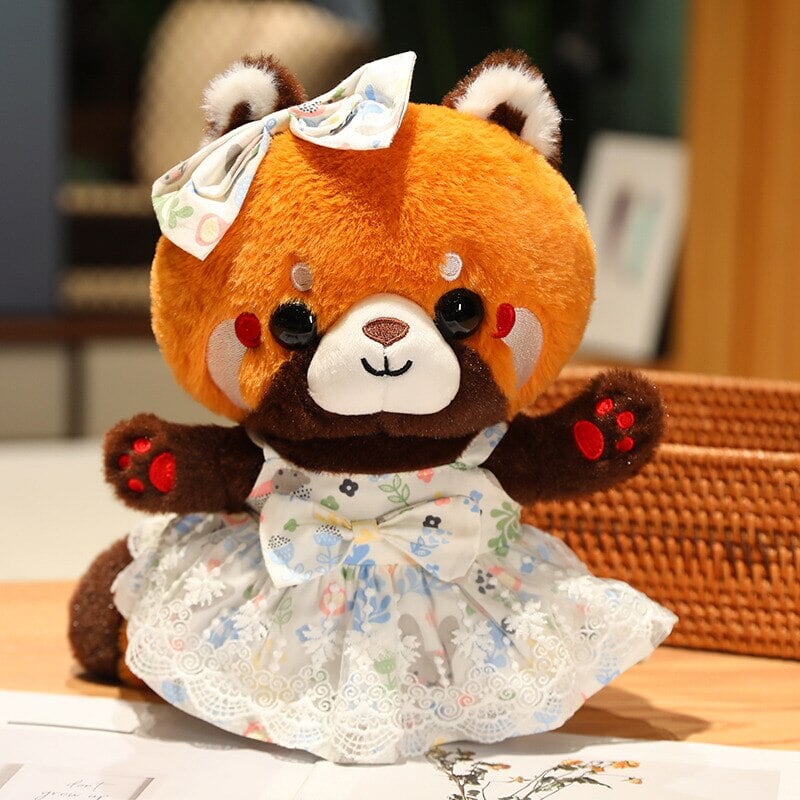kawaiies-softtoys-plushies-kawaii-plush-Cosplay Chai the Red Panda Plushie | NEW Soft toy Flower Dress 