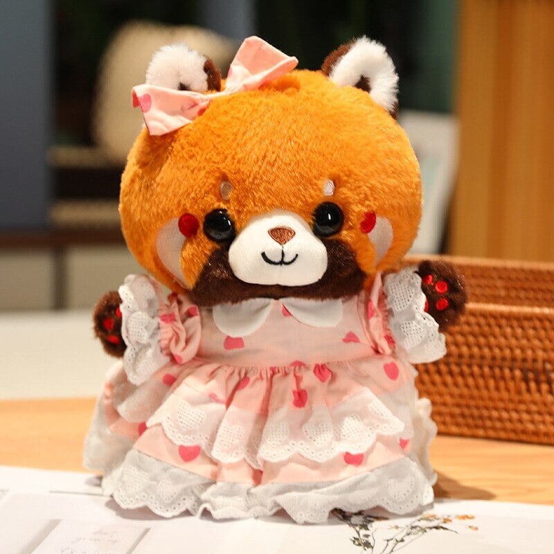 kawaiies-softtoys-plushies-kawaii-plush-Cosplay Chai the Red Panda Plushie | NEW Soft toy Heart Dress 