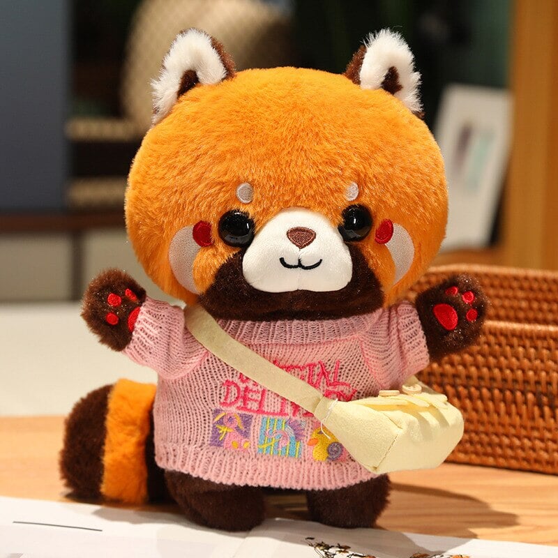 kawaiies-softtoys-plushies-kawaii-plush-Cosplay Chai the Red Panda Plushie | NEW Soft toy Pink Sweater 