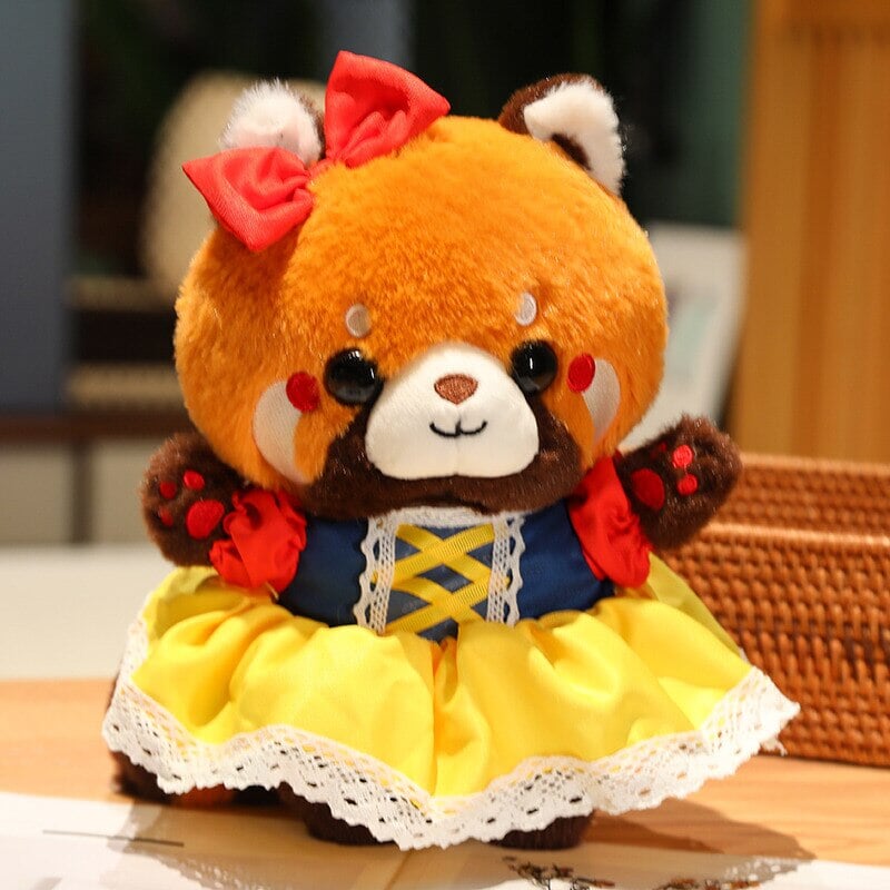 kawaiies-softtoys-plushies-kawaii-plush-Cosplay Chai the Red Panda Plushie | NEW Soft toy Yellow Dress 
