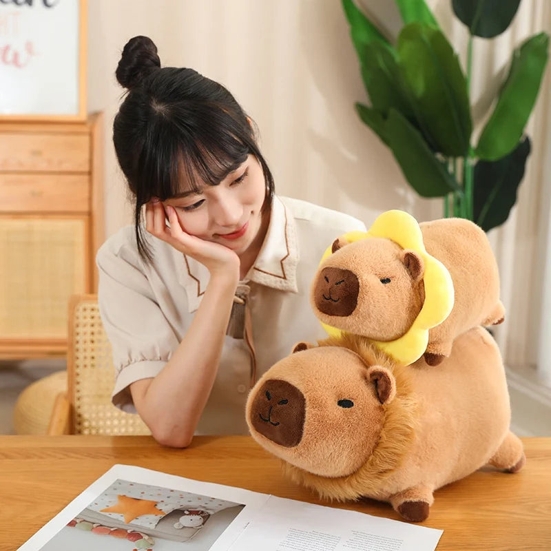 kawaiies-softtoys-plushies-kawaii-plush-Cosplay Laying Capybara Animal Plush Soft toy 