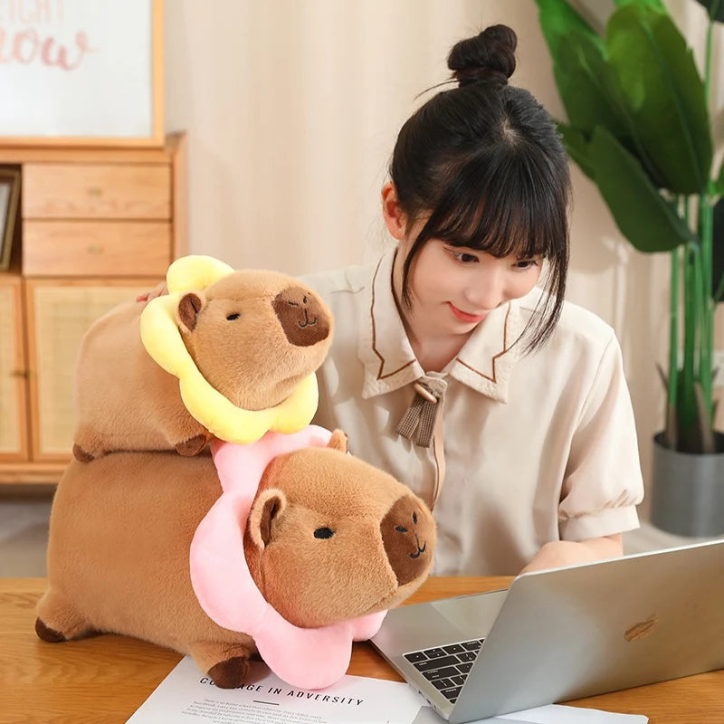 kawaiies-softtoys-plushies-kawaii-plush-Cosplay Laying Capybara Animal Plush Soft toy 