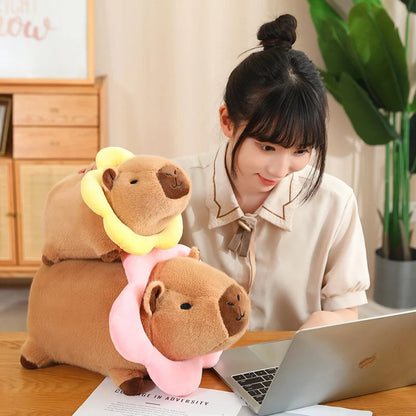 kawaiies-softtoys-plushies-kawaii-plush-Cosplay Laying Capybara Animal Plush Soft toy 